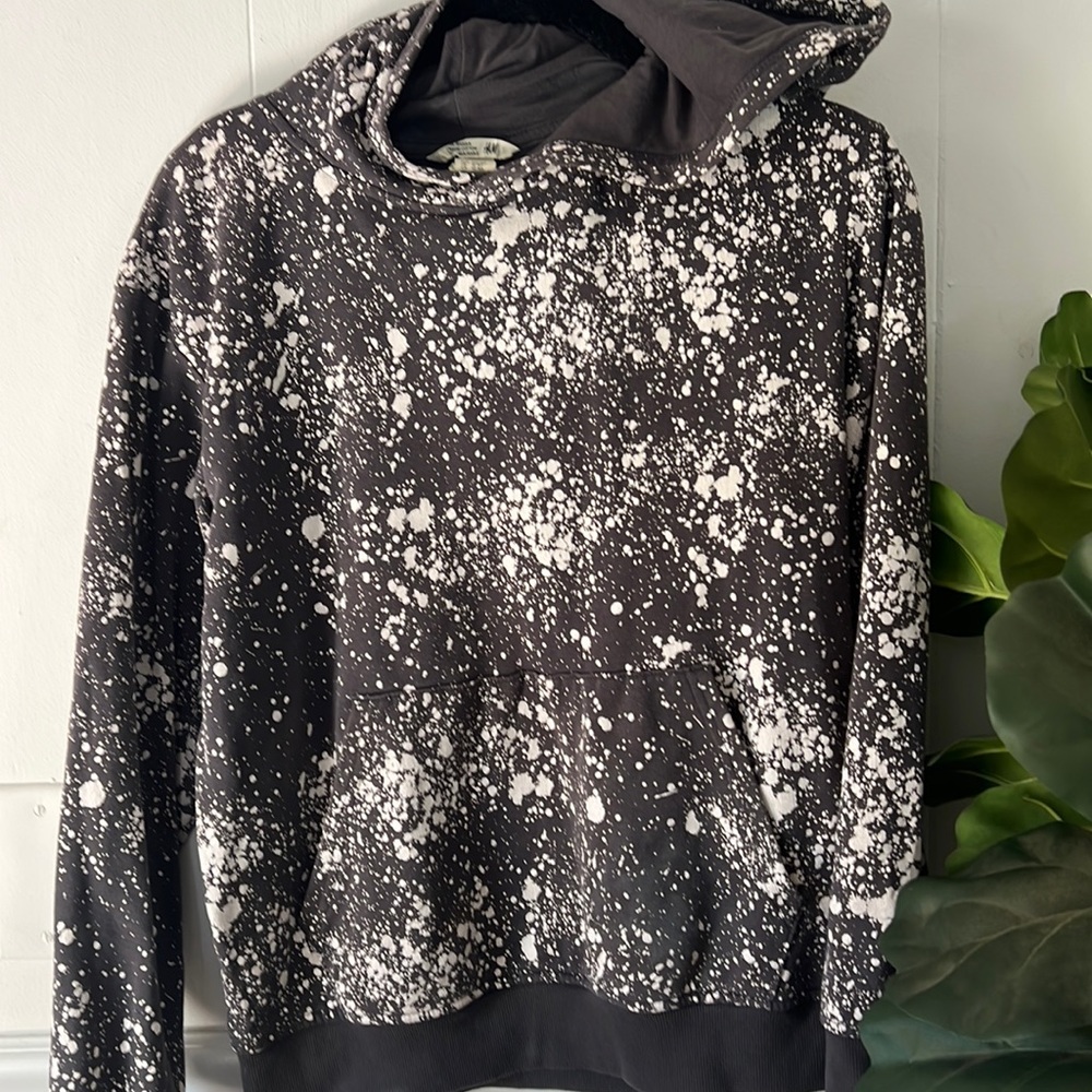 H&M Paint Splatter Hoodie 12/14